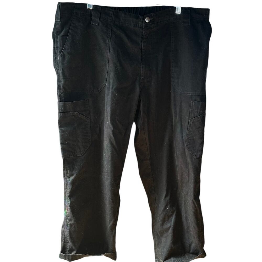 Carhartt Men's XL Short Black Ripstop Cargo Scrub Pants C54106S Drawstring